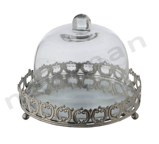 44218 metalliki vasi kathreftis me gyalino kapaki 16x14 231349
