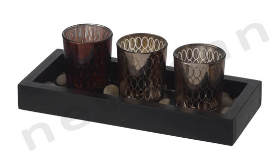 xylini vasi kathreftis 3 potiria reso petroules 25x11x8cm 231356