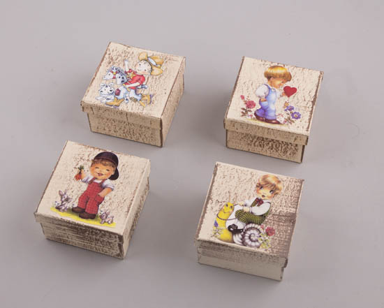 232062 ~ Handmade Κουτιά Παιδάκια σε 4 σχέδια