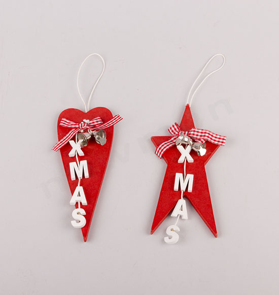 XMAS κόκκινη καρδιά(310936) & κόκκινο αστέρι(310935)
