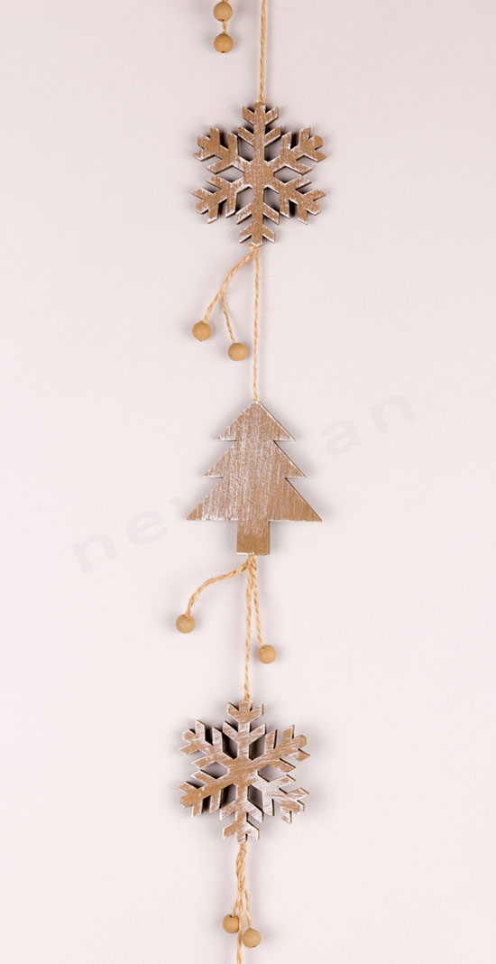 Γιρλάντα ξύλινη δέντρο 103cm