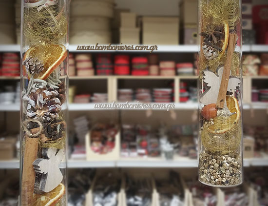 Στολίζω τους γυάλινους σωλήνες DIY εποχικά διακοσμητικά