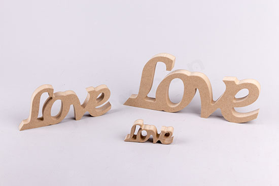 Love ξύλινα 3 μεγέθη