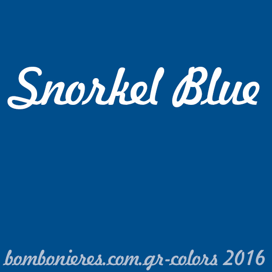 Snorkel Blue - bombonieres.com.gr - Χρώματα 2016