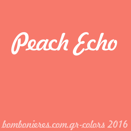 Peach Echo - bombonieres.com.gr - Χρώματα 2016