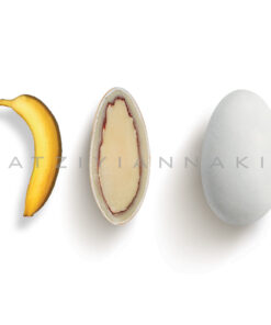 Choco Almond γεύση Μπανάνα κουφέτο λευκό ματ