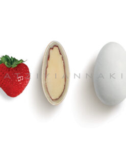 Choco Almond γεύση Φράουλα κουφέτο λευκό ματ