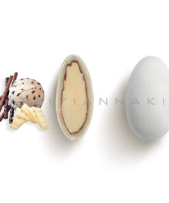 Choco Almond γεύση Stracciatella κουφέτο λευκο ματ