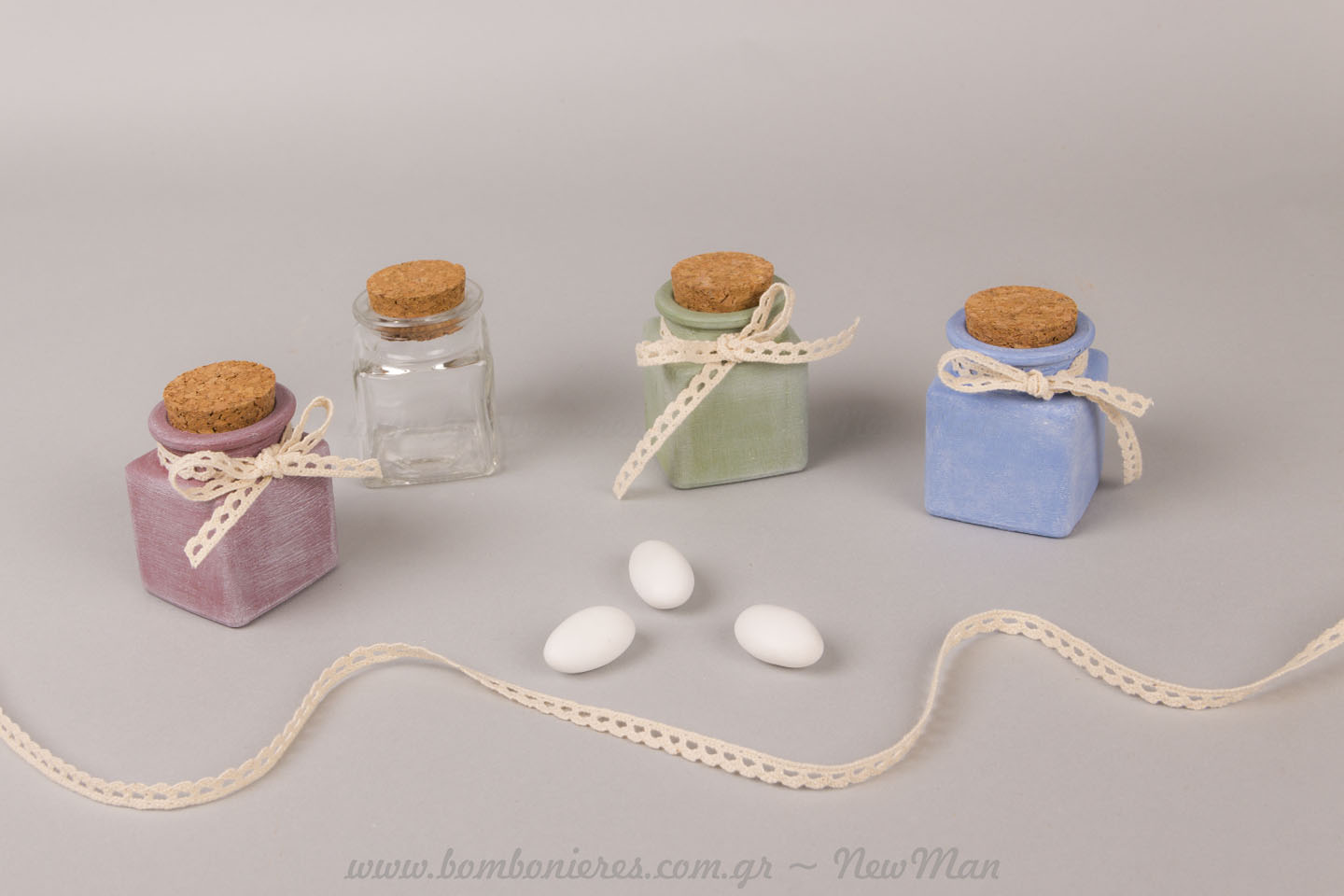 DIY βαζάκια βεμμένα με chalk paints