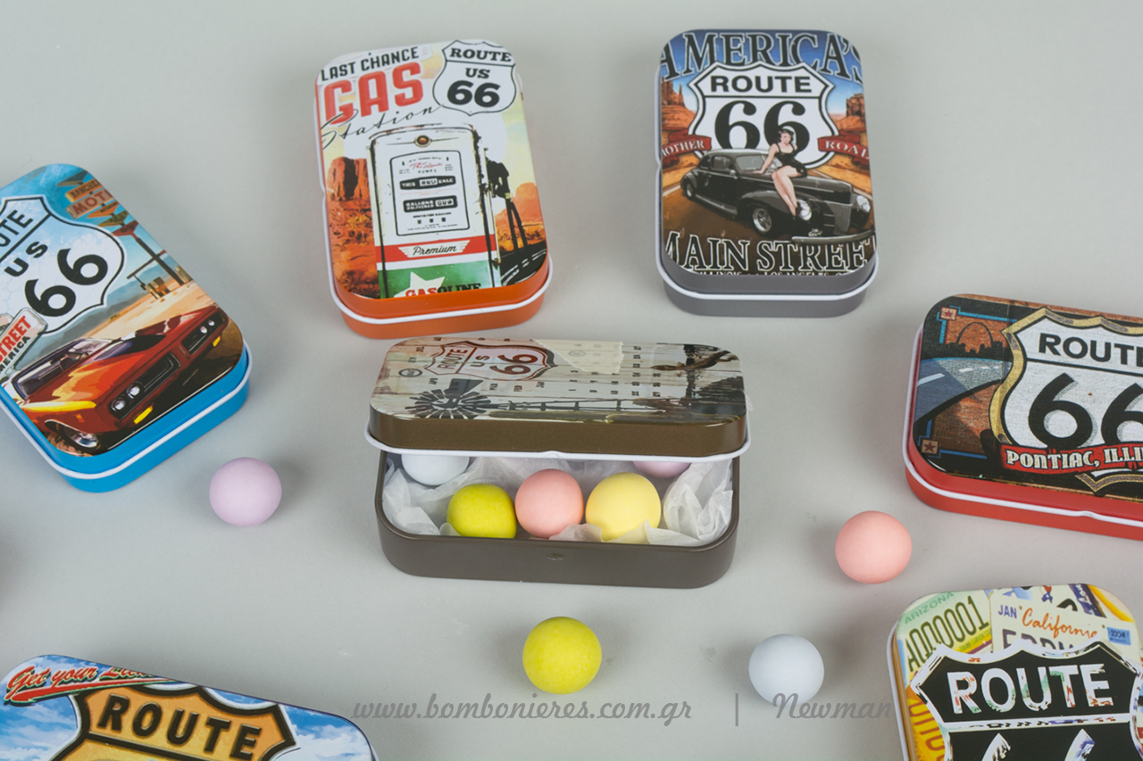 tins metallika koutakia route66 koufeta