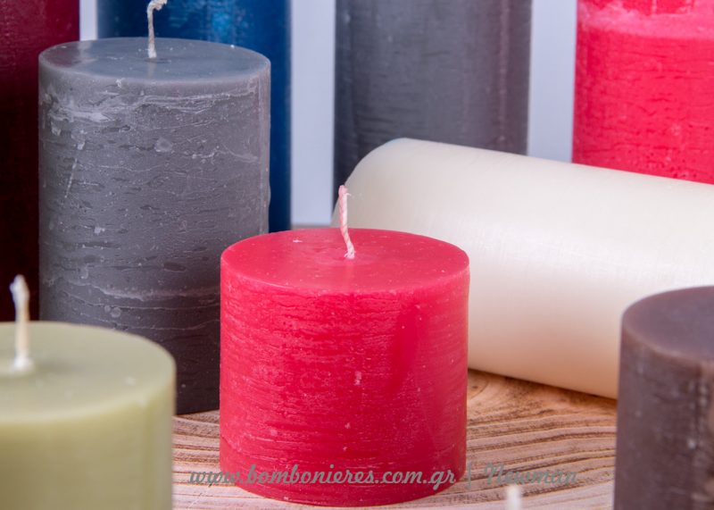 Αρωματικά χειροποίητα κεριά aromatika rustic handmade keria 3 megethi