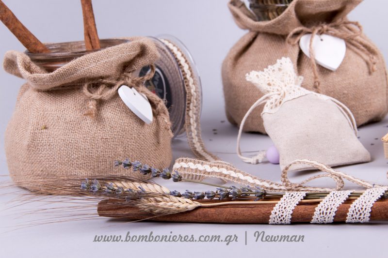 Μπομπονιέρες με στάχυα και λεβάντες mpomponieres idees stachi lavender levanta