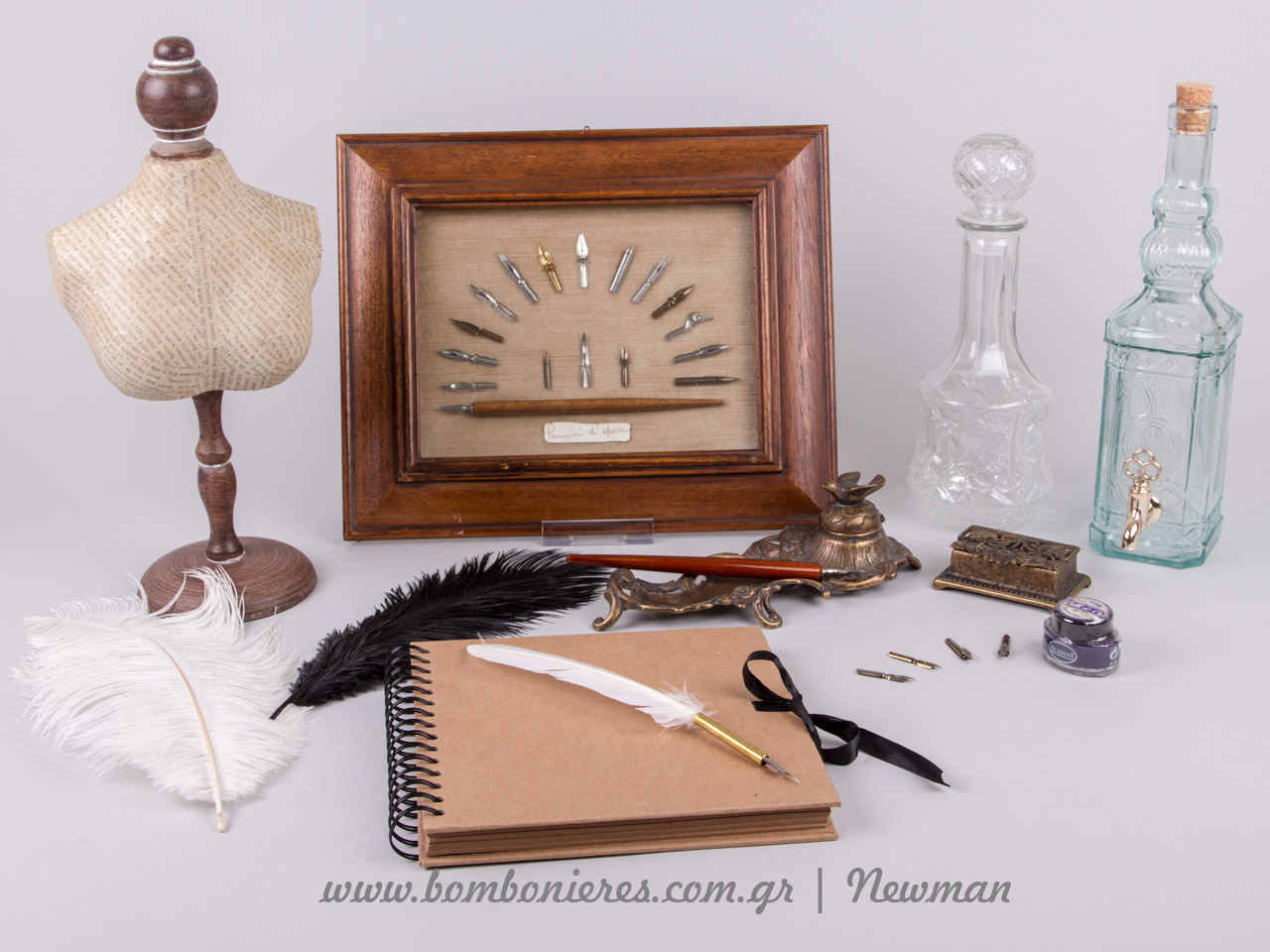 Είδη καλλιγραφίας και vintage μπουκάλια λικέρ mpoukalia vintage penes ftera