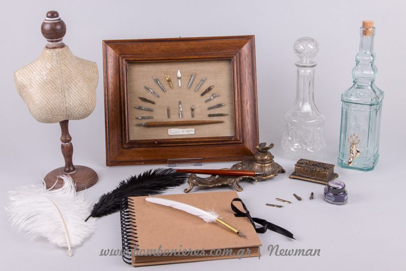 Είδη καλλιγραφίας και vintage μπουκάλια λικέρ mpoukalia vintage penes ftera