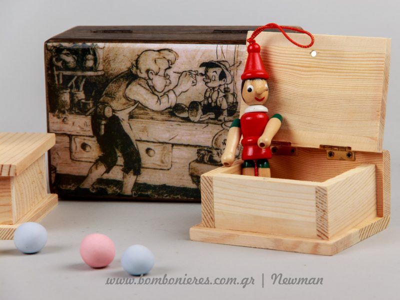 thema pinokio pinocchio xilina koutia diakosmitika mpomponieres Θέμα Πινόκιο