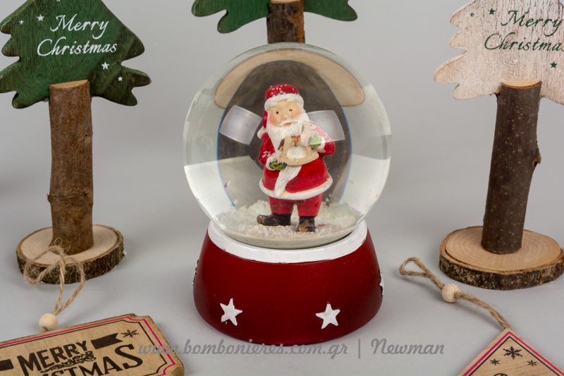 Χιονόμπαλα με το Άγιο Βασίλη xionompala ai vasilis santa claus