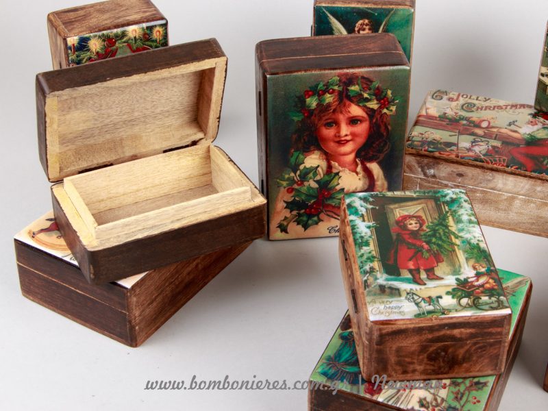 ξύλινα κουτιά χριστουγεννιάτικα xilina koutia xristougenniatika handmade