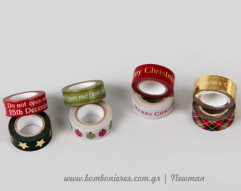 Αυτοκόλλητες ταινίες με σχέδια, washi tape