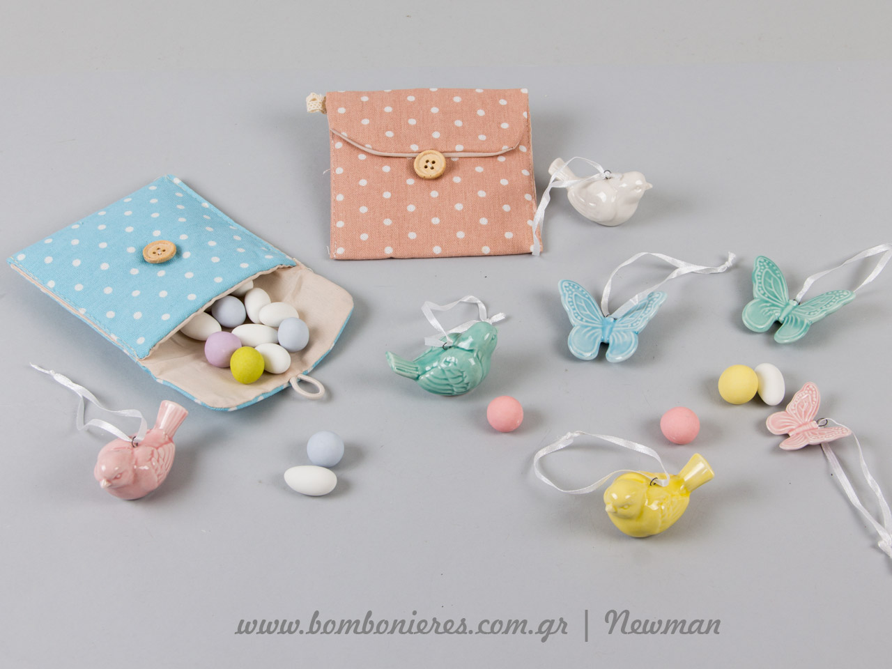υλικά για μπομπονιέρες πουγκιά με κουμπί ilika diy bomboniere