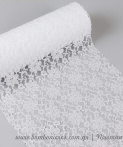 venezzia dantela 30cm 092066 δαντέλα λευκό
