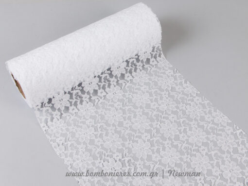 venezzia dantela 30cm 092066 δαντέλα λευκό