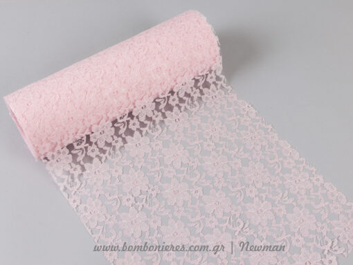 venezzia dantela 30cm 092066 δαντέλα ροζ