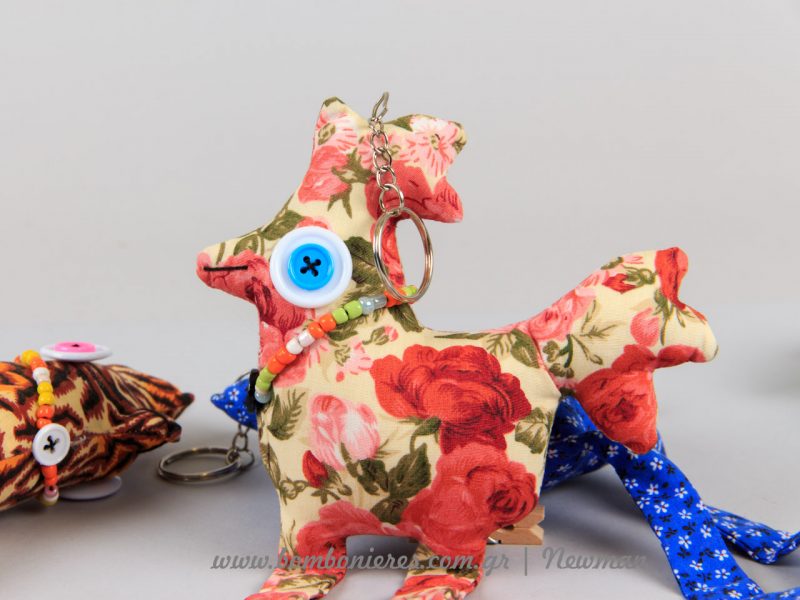 Κοκοράκια μεγάλα υφασμάτινα μπρελόκ mprelok kokorakia floral ifasma