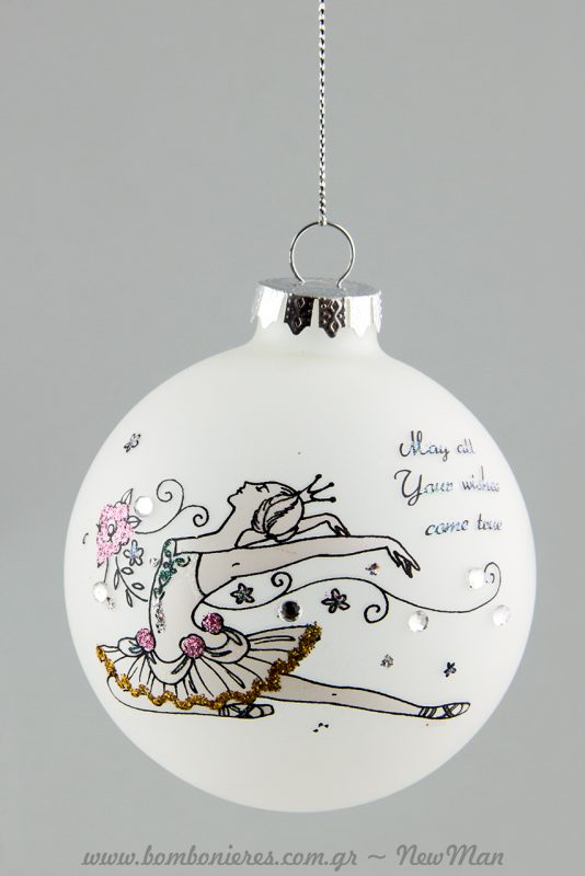 «May all your wishes come true» με κορμάκι μπαλέτου (380477).