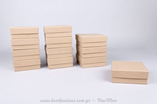 Χάρτινα κραφτ κουτιά – 10x10x4cm
