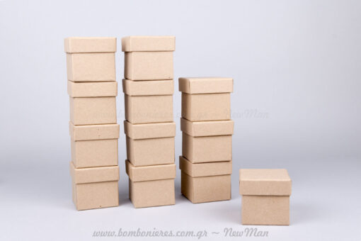 Χάρτινα κραφτ κουτιά – 6x6x6cm