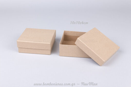 Χάρτινα κραφτ κουτιά – 10x10x4cm
