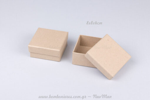 Χάρτινα κραφτ κουτιά – 8x8x4cm