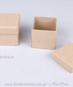 Χάρτινα κραφτ κουτιά – 6x6x4cm